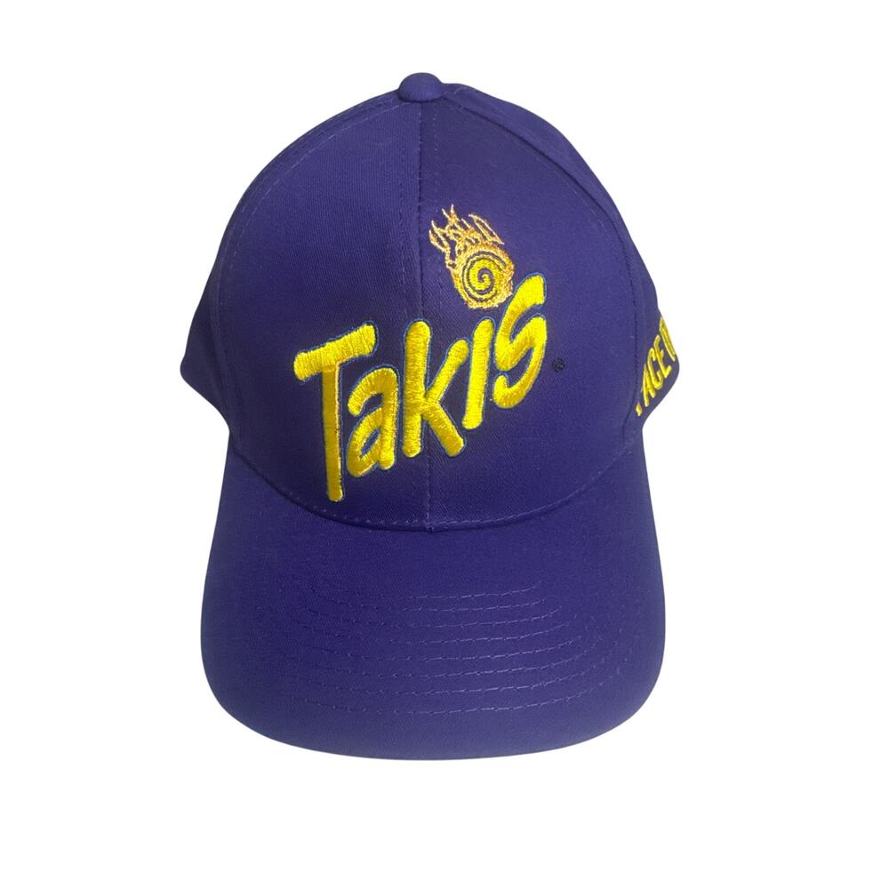 Takis Face The Intensity Purple Adjustable Hat Snapback Baseball Cap Embroidered